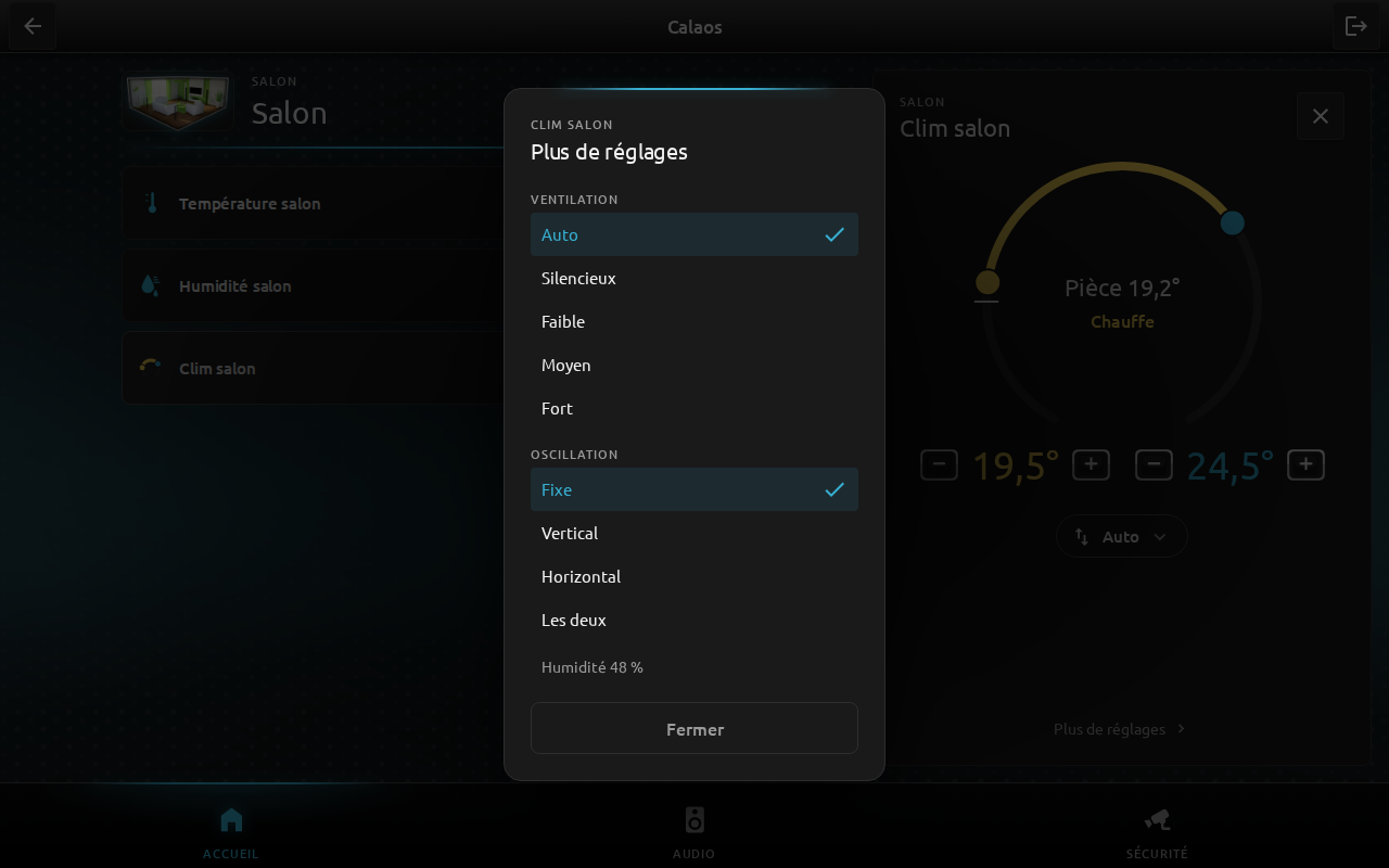 More settings