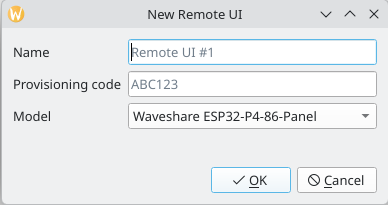 Add a Remote UI IO